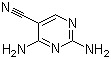 structure of CAS# 16462-27-4, 2,4-Diamino-5-cyanopyrimidine;2,4-Diamino-5-pyrimidinecarbonitrile