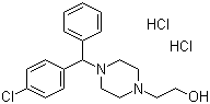 4-[(4-Chlorophenyl)phenylmethyl]-1-piperazineethanol dihydrochloride molecular structure (CAS 164726-80-1)