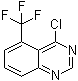structure of CAS# 16499-63-1, 4-Chloro-5-(trifluoromethyl)quinazoline