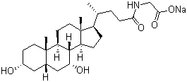 Sodium glycochenodeoxycholate molecular structure (CAS 16564-43-5)