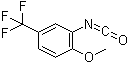 2-甲氧基-5-(三氟甲基)苯基异氰酸酯分子结构 (CAS 16588-75-3)