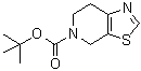 structure of CAS# 165948-24-3, 6,7-Dihydro-4H-thiazolo[5,4-c]pyridine-5-carboxylic acid tert-butyl ester