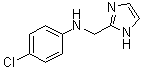 N-(1H-咪唑-2-基甲基)-4-氯苯胺分子结构 (CAS 166096-16-8)