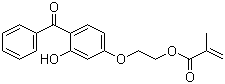 2-Methyl-2-propenoic acid 2-(4-benzoyl-3-hydroxyphenoxy)ethyl ester molecular structure (CAS 16613-04-0)