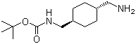trans-4-(Boc-aminomethyl)cyclohexanemethanamine molecular structure (CAS 166168-16-7)