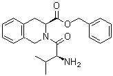 structure of CAS# 166169-15-9, L-N-Valyl-L-1,2,3,4-tetrahydroisoquinoline-3-carboxylic acid benzyl ester