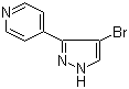 4-(4-溴-1H-吡唑-3-基)吡啶分子结构 (CAS 166196-54-9)