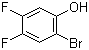 2-Bromo-4,5-difluorophenol molecular structure (CAS 166281-37-4)