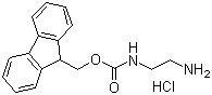 N-芴甲氧羰基乙二胺盐酸盐分子结构 (CAS 166410-32-8)