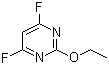 结构式 CAS# 166524-65-8, 2-乙氧基-4,6-二氟嘧啶