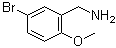 structure of CAS# 166530-78-5, 5-Bromo-2-methoxy-benzenemethanamine;(5-Bromo-2-methoxybenzyl)amine