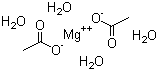 Magnesium acetate tetrahydrate molecular structure (CAS 16674-78-5)