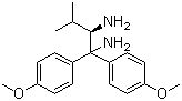 (2R)-(-)-1,1-双(4-甲氧基苯基)-3-甲基-1,2-丁二胺分子结构 (CAS 166764-19-8)
