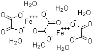 Ferric oxalate hexahydrate molecular structure (CAS 166897-40-1)
