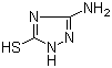 3-Amino-5-mercapto-1,2,4-triazole molecular structure (CAS 16691-43-3)