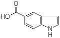 Indole-5-carboxylic acid molecular structure (CAS 1670-81-1)