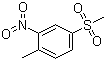 结构式 CAS# 1671-49-4, 2-硝基-4-甲砜基甲苯; 2-硝基-4-磺酰甲基甲苯