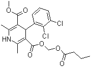 丁酸氯维地平分子结构 (CAS 167221-71-8)
