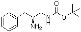 structure of CAS# 167298-44-4, [(2S)-2-Amino-3-phenylpropyl]carbamic acid 1,1-dimethylethyl ester