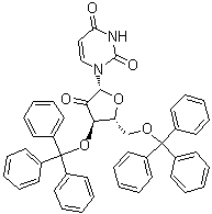 2'-Deoxy-2'-oxo-3',5'-bis-O-(triphenylmethyl)uridine molecular structure (CAS 16731-30-9)