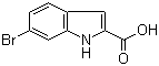 结构式 CAS# 16732-65-3, 6-溴吲哚-2-羧酸