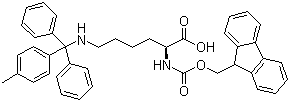Fmoc-N'-methyltrityl-L-lysine molecular structure (CAS 167393-62-6)