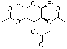 结构式 CAS# 16741-27-8, 2,3,4-三-O-乙酰基-6-脱氧-alpha-L-溴代半乳糖