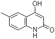结构式 CAS# 1677-44-7, 4-羟基-6-甲基-2-喹啉酮