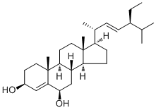 Stigmasta-4,22-diene-3beta,6beta-diol molecular structure (CAS 167958-89-6)