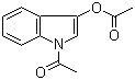 structure of CAS# 16800-67-2, 1-Acetyl-1H-indol-3-yl acetate