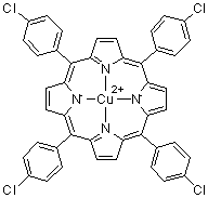 (Tetra(4-chlorophenyl)porphyrinato)copper molecular structure (CAS 16828-36-7)