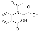 结构式 CAS# 16851-69-7, 2-[乙酰基(羧甲基)氨基]苯甲酸