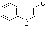 结构式 CAS# 16863-96-0, 3-氯-1H-吲哚