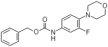 结构式 CAS# 168828-81-7, (3-氟-4-吗啉-4-基苯基)氨基甲酸苄酯