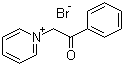 structure of CAS# 16883-69-5, 1-Phenacylpyridinium bromide;N-(Benzoylmethyl)pyridinium bromide; 1-(2-Oxo-2-phenylethyl)pyridinium bromide