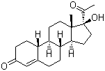 17a-Hydroxy-19-norpregn-4-ene-3,20-dione molecular structure (CAS 16895-64-0)