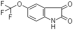 结构式 CAS# 169037-23-4, 5-三氟甲氧基吲哚-2,3-二酮