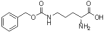 结构式 CAS# 16937-91-0, N5-[苄氧羰基]-D-鸟氨酸