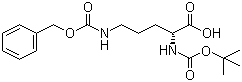 N-Boc-N'-Cbz-D-Ornithine molecular structure (CAS 16937-92-1)