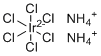 structure of CAS# 16940-92-4, Ammonium hexachloroiridate(IV);Diammonium hexachloroiridate; Iridium(IV)-ammonium chloride