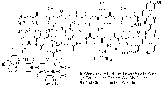 structure of CAS# 16941-32-5, Glucagon