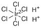 structure of CAS# 16941-92-7, Hexachloroiridic acid;Hydrogen hexachloroiridate (IV)