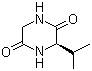 结构式 CAS# 16944-60-8, (S)-3-异丙基-2,5-哌嗪二酮; 环(缬氨酰-甘氨酰)