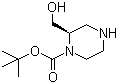 structure of CAS# 169448-87-7, (R)-1-Boc-2-Hydroxymethylpiperazine;(R)-tert-Butyl 2-(hydroxymethyl)piperazine-1-carboxylate