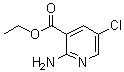 结构式 CAS# 169495-51-6, 2-氨基-5-氯-3-吡啶羧酸乙酯
