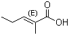 trans-2-Methyl-2-pentenoic acid molecular structure (CAS 16957-70-3)