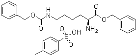 N6-苄氧羰酰基-L-赖氨酸苄酯对甲苯磺酸分子结构 (CAS 16964-83-3)
