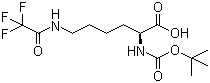 N2-[(叔丁氧基)羰基]-N6-(2,2,2-三氟乙酰基)-L-赖氨酸分子结构 (CAS 16965-06-3)
