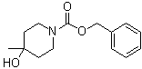 Benzyl 4-hydroxy-4-methylpiperidine-1-carboxylate molecular structure (CAS 169750-57-6)
