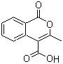 3-Methyl-1-oxo-1H-isochromene-4-carboxylic acid molecular structure (CAS 16984-81-9)